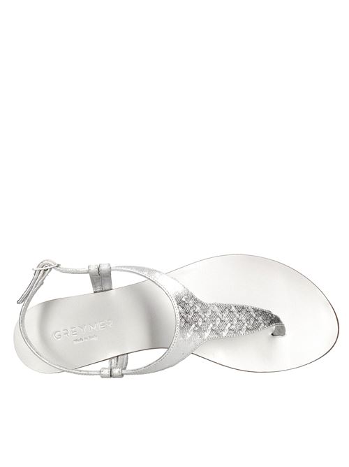 Sandali flat in pelle GREYMER | OUT 7 005 MONIA LASERARGENTO
